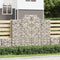 vidaXL - Schanskorven - 4 - st - gewelfd - 200x30x160/180 - cm - ijzer