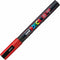 Verfstift Posca PC3M fijn rood