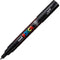 Verfstift posca pc1mc ef zwart | 6 stuks
