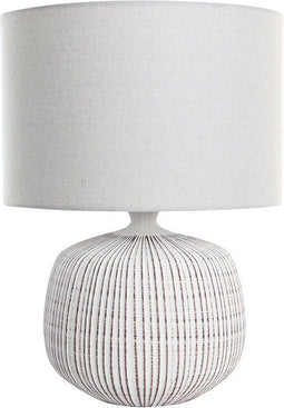 Bureaulamp DKD Home Decor Wit Keramiek 220 V 50 W (38 x 38 x 51 cm)