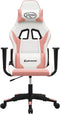 vidaXL - Gamestoel - kunstleer - wit - en - roze