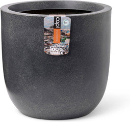 Capi Europe - Bloempot bol Waste Smooth NL - 43x41 - Terrazzo grijs - Opening Ø35 - Bloempot voor binnen en buiten - Levenslang garantie - Breukbestendig - 100% Recyclebaar - CO2 Neutraal geproduceerd - KTG933