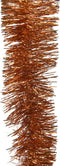Decoris kerstboom folie slinger/lametta guirlande - koper - 270 x 7 cm
