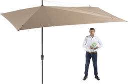Madison - Parasol Asymetrisch Sideway - Ecru - 360x220