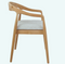 HSM Modena - Eetkamerstoel - Teakhout - Natural/Grijs - 55 x 41 x 78 cm