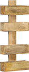vidaXL - Tijdschriftenwandrek - 30x11x72 - cm - massief - mangohout