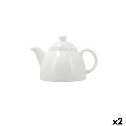 Bidasoa Serenity - Theepot - Keramisch 630 ml - Wit (2 stuks)
