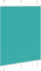 vidaXL - Plissé - rolgordijn - 105x150cm - stofbreedte - 104,4cm - petrol - groen