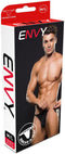 Zwarte heren g-string met magnetische sluiting M/L