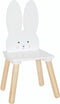 Jabadabado Kinderstoel Konijn 27x26x58cm - Wit