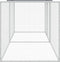 vidaXL - Kippenhok - met - dak - 203x98x90 - cm - gegalvaniseerd - staal - antraciet