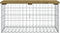 vidaXL - Tuinbank - schanskorfontwerp - 83x44x42 - cm - geïmpregneerd - hout