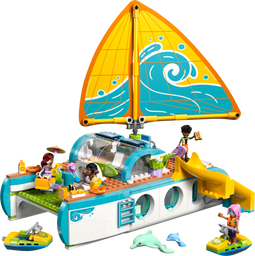 LEGO Friends 42664 - Avontuurlijke bootreis - 4 Friends minifiguren en 2 dolfijnen