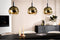 Hanglamp Trophy straight 3-lichts - Goud | BY-OLAF
