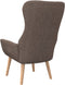 vidaXL Relaxstoel stof taupe