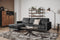 Tower living cambridge 2,5-al/ar + chaise r/l - adore 029 anthracite grey