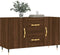 vidaXL - Dressoir - 100x36x60 - cm - bewerkt - hout - bruin - eikenkleur