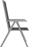 vidaXL - Tuinstoelen - 4 - st - inklapbaar - textileen - zwart