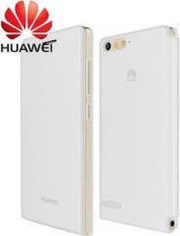Huawei Ascend G6 - Flip Cover - Hoogwaardig leer - Wit