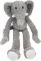 Happy Pet Swingin Safari - Hondenknuffel Olifant - Superzacht pluche met piepers - 48x15x13 cm