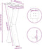 vidaXL - Salontafelpoten - 2 - st - X-vormig - 28x(42-43) - cm - staal - zwart