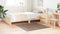 vidaXL - Shaggy - Vloerkleed - Hoge - Pool - Bruin - 120x120 - cm - PP