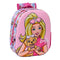 Kinderrugzak Barbie Roze 27 x 33 x 10 cm 3D