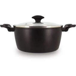 Dutch oven - MENASTYL - 6020647 - Gesmeed aluminium - 24 cm - Zwart - Geschikt voor alle warmtebr...