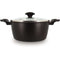 Dutch oven - MENASTYL - 6020647 - Gesmeed aluminium - 24 cm - Zwart - Geschikt voor alle warmtebr...