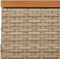 vidaXL - Parasolvoetbedekking - 70x70x25 - cm - poly - rattan - acaciahout - beige