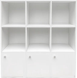 Vakkenkast Vakkie 9 vakken opbergkast - boekenkast - wandkast - wit