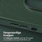 Accezz iPhone 14 Pro - MagSafe Leather Backcover - Echt leer met verhoogde randen - Cedar Green