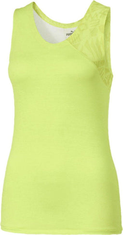 Puma Studio Graphic Mesh Tank - Sporttop - Mouwloos - Sunny Lime (XS)