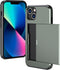 iMoshion Hoesje Geschikt voor iPhone 13 Hoesje - Ruimte voor 2 pasjes - iMoshion Backcover met pasjeshouder - Donkergroen