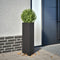 vidaXL - Plantenbakken - 2 - st - driehoek - 30x26x75 - cm - staal - zwart