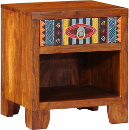 vidaXL - Nachtkastje - 40x35x45 - cm - massief - acaciahout
