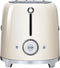 Smeg TSF01CREU - Broodrooster - 950W 2 sleuven 6 bruining-niveaus Crème