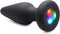 XR Brands Silicone Light Up Butt Plug - Small black