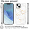 iMoshion Hoesje Geschikt voor iPhone 14 Hoesje Siliconen - iMoshion Design hoesje - Wit / White Marble