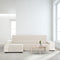 Hoes voor chaise longue met korte armleuning links Eysa AQUA Grijs 100 x 110 x 290 cm