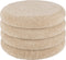 J-Line Poef Rond Teddy Polyester Beige