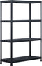 vidaXL - Opbergrek - 220 - kg - 90x40x138 - cm - kunststof - zwart