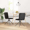 vidaXL - Eetkamerstoelen - 2 - st - stof - zwart