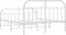 vidaXL - Bedframe - met - hoofd- - en - voeteneinde - metaal - wit - 180x200 - cm