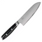 Yaxell Mon - Santokumes 165 mm - 3-laags roestvrij staal VG10 kern - zwart micarta handgreep