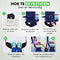 Travelhawk Voetensteun - Voetenhangmat voor Vliegtuig - Ergonomisch en Compact - Zwart