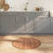 vidaXL - Vloerkleed - rond - 80 - cm - bamboe - naturel