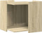 vidaXL - Kattenbakkast - 53x53x51 - cm - bewerkt - hout - sonoma - eikenkleurig