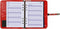 1011-04 A5 Organizer 1 week per 2 paginas 2023-2024-2025 bloemenzee rood Kalpa