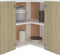 vidaXL - Hanghoekkast - Lyon - 57x57x60 - cm - bewerkt - hout - sonoma - eikenkleurig